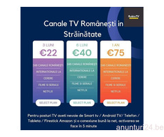 IPTV-INSTALARE CANALE TV ROMANESTI SI FILME NETFLIX  7 EURO
